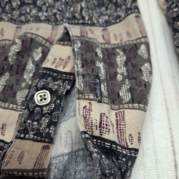 Perry Ellis Mens Large Button Up Long Sleeve Shirt - Picture 11 of 16